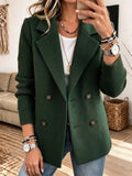 Blazer Elegante con Maniche in Maglia