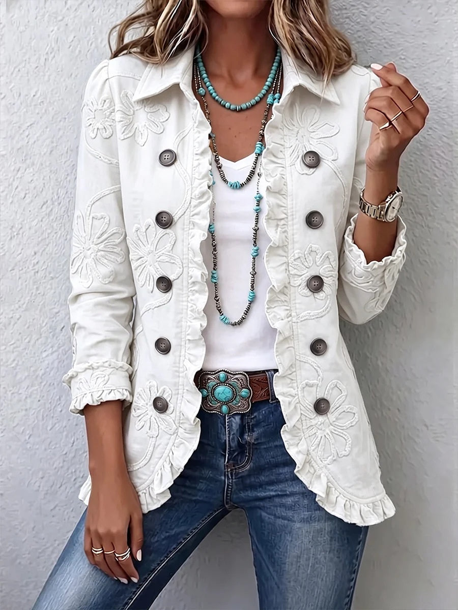 Floral Ruffled Jacket