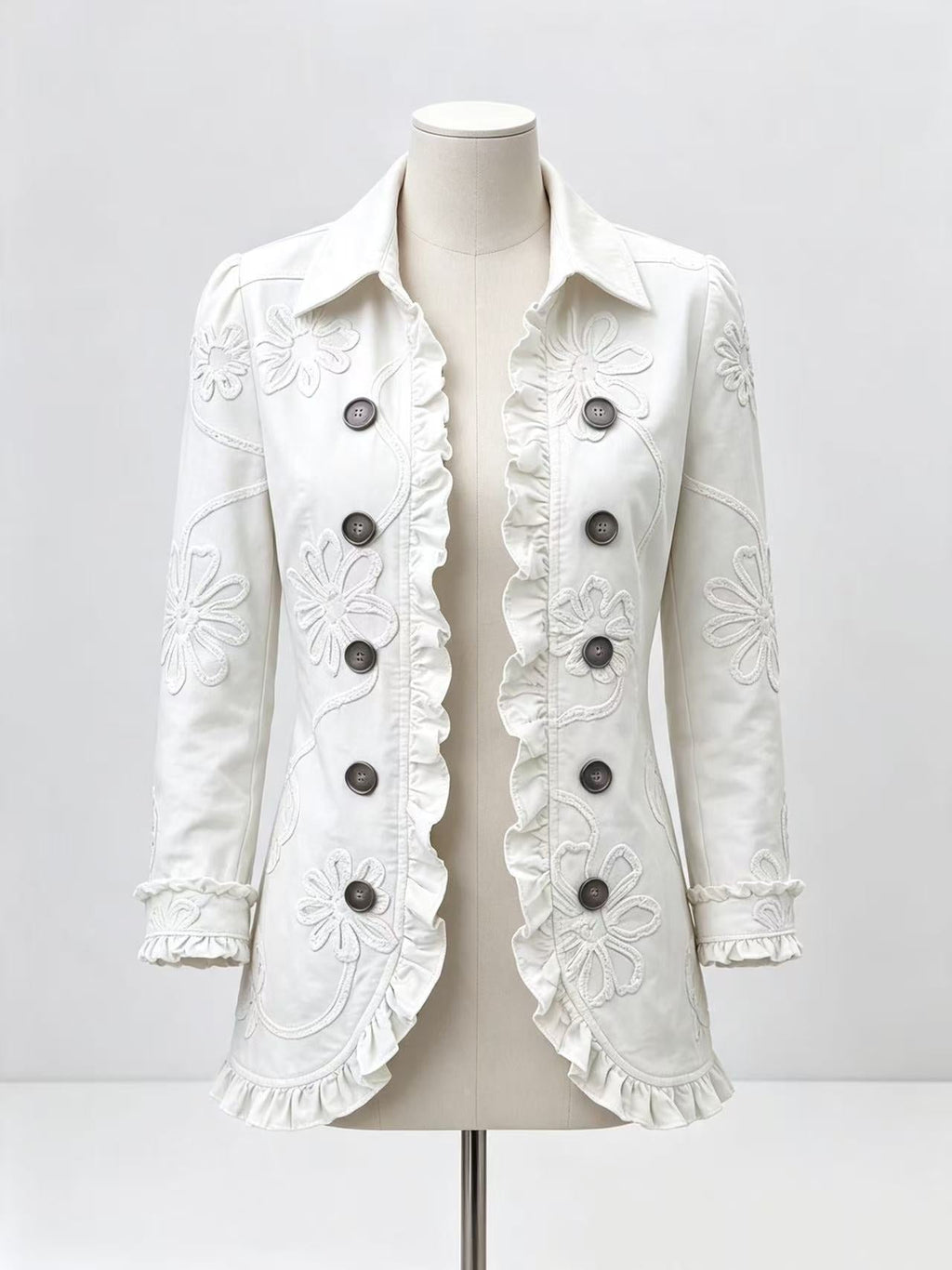 Floral Ruffled Jacket