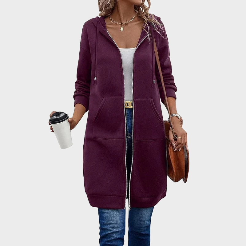 Women Casual Zip up Fleece Hoodies