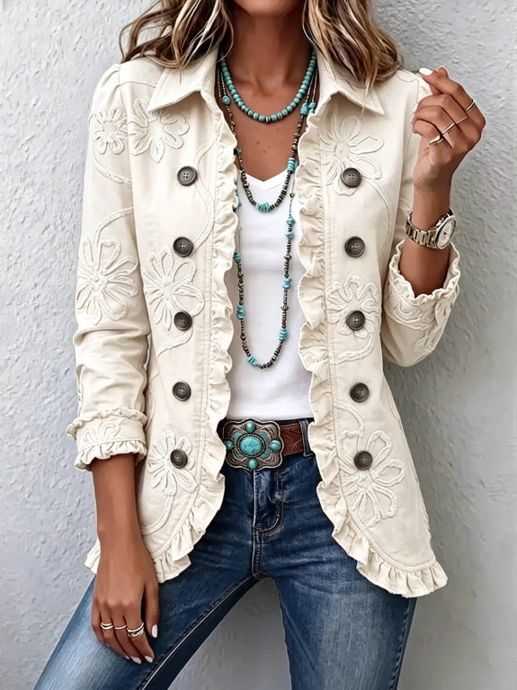 Floral Ruffled Jacket