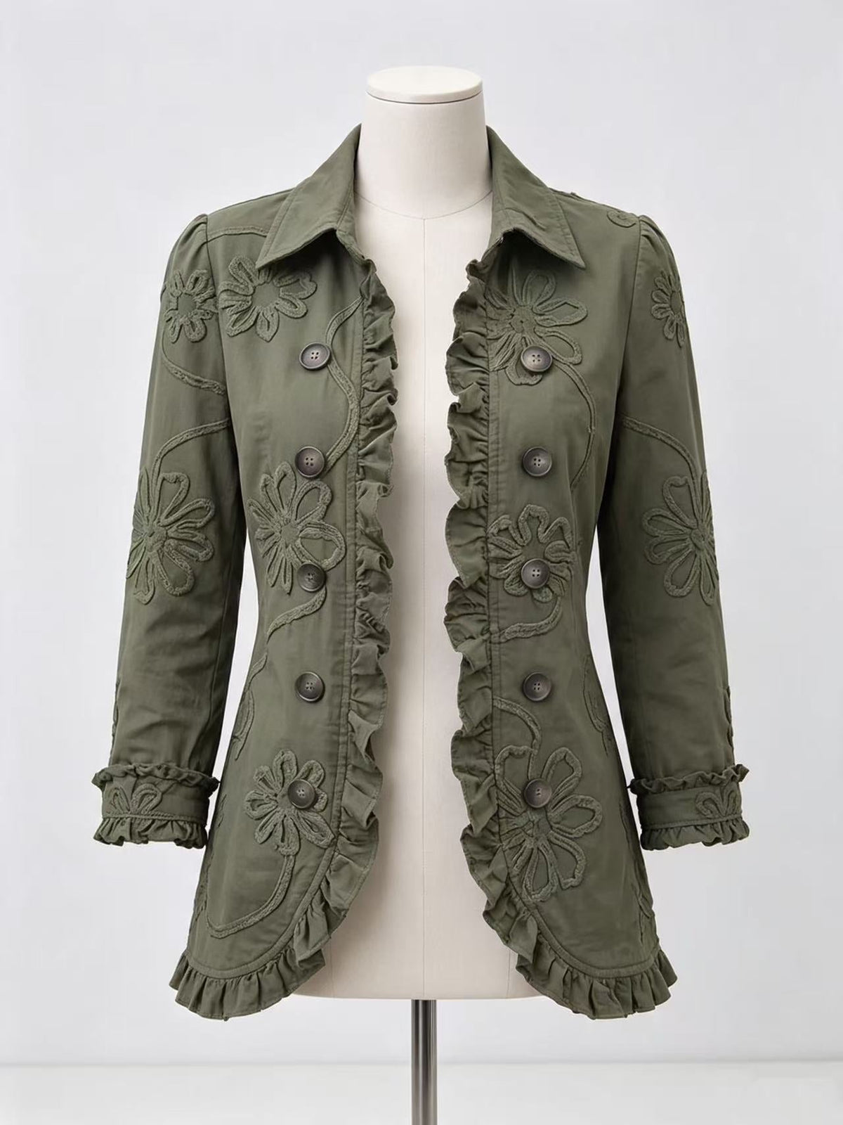 Floral Ruffled Jacket