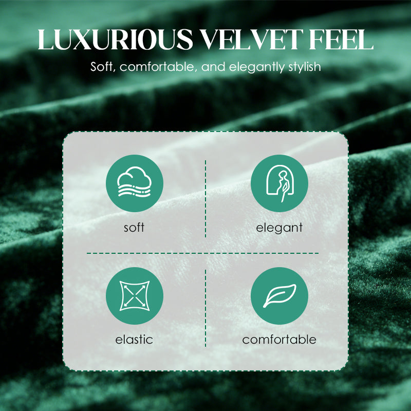 Women's velvet two-piece set