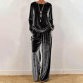 Women's velvet two-piece set